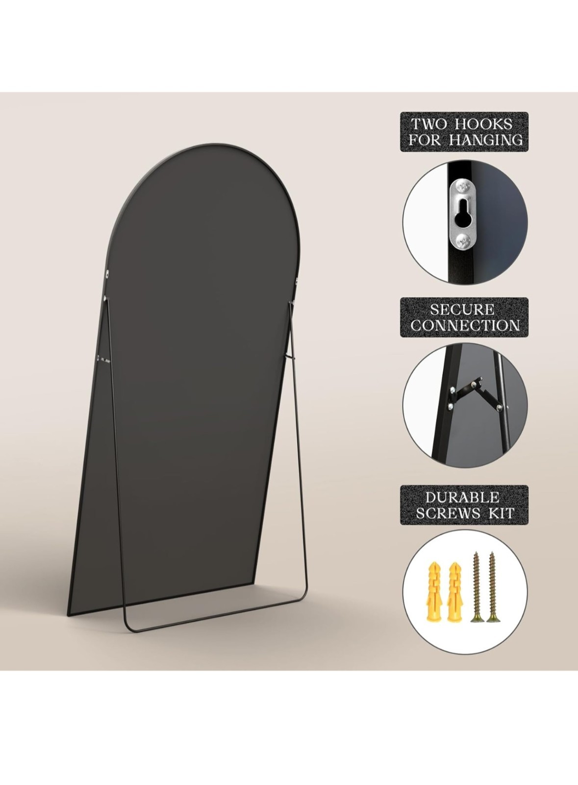 Brand New 91×46 Oversized Arch Mirror