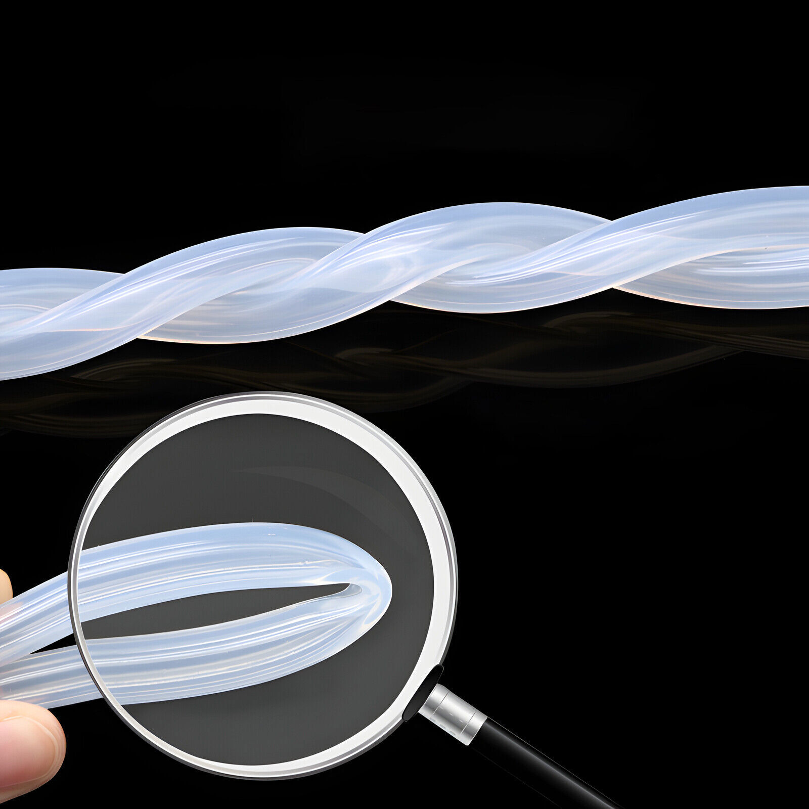 Clear Translucent Food Grade Silicone Vacuum Tube Beer Hose Pipe Soft Rubber