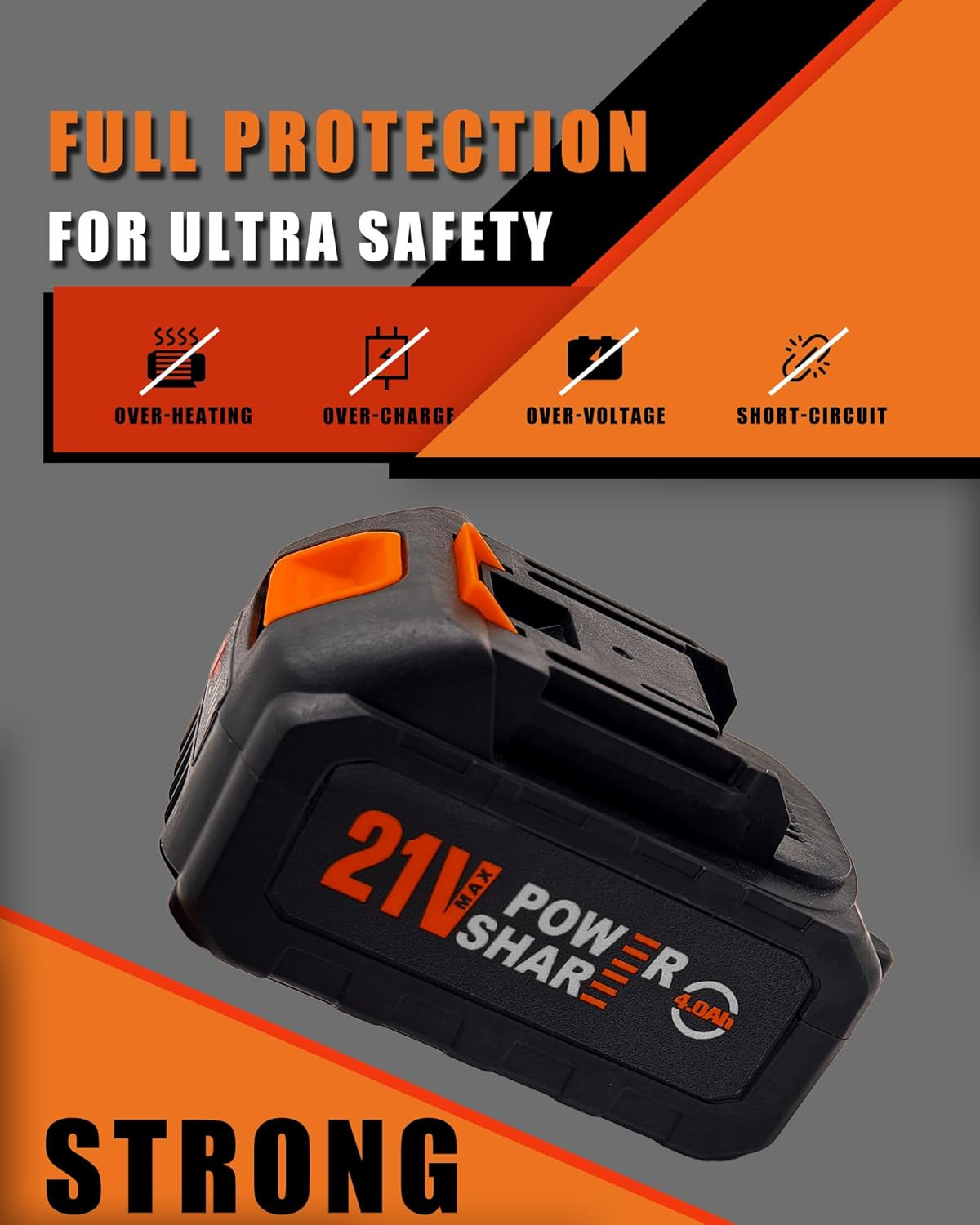 21V Lithium Battery Pack Cordless Power Tools – Replacement & Backup Battery Com