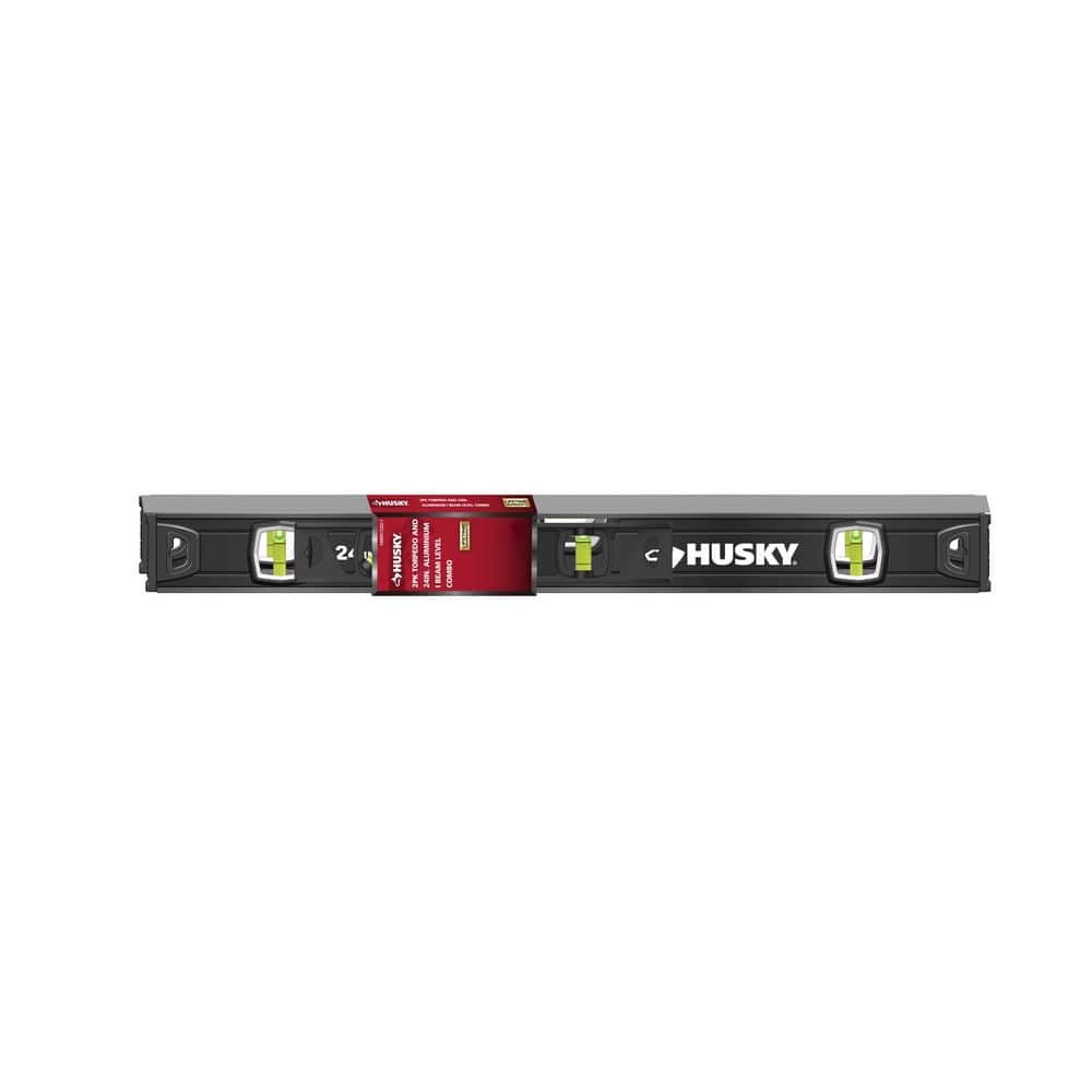 Husky Husky 2pk 9in. Torpedo and 24in. Aluminum Level