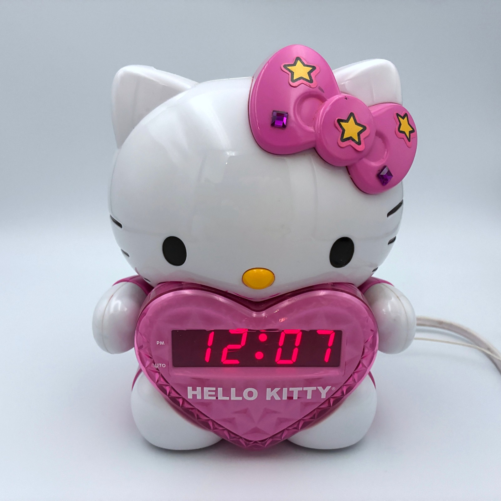 Hello Kitty Projector Alarm Clock AM / FM Radio KT2064 – Tested Working