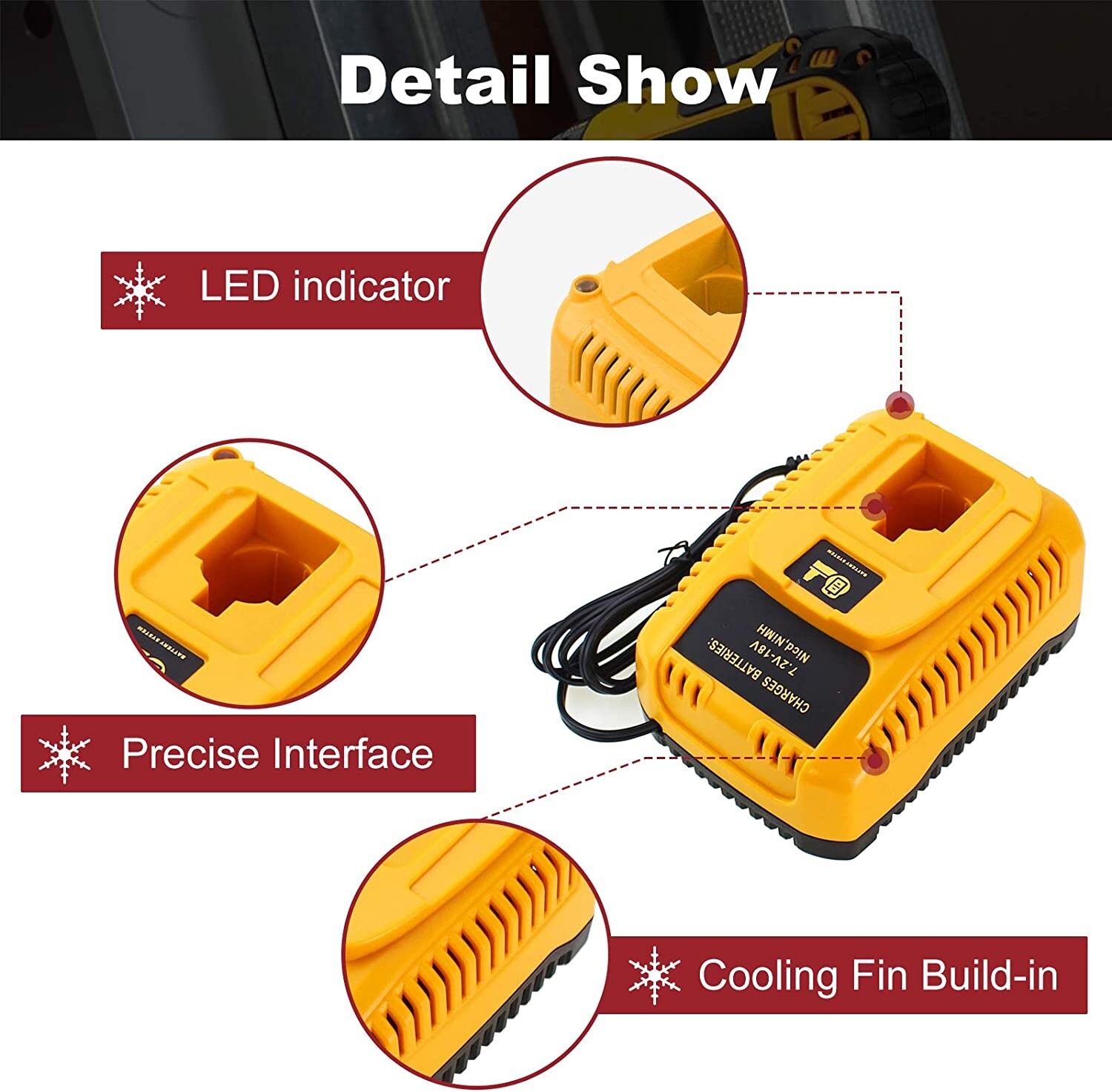 2Pack For DeWalt 9.6V 3.6Ah Battery DW9061 DE9036 DE9061 DE9062 DW926/Charger