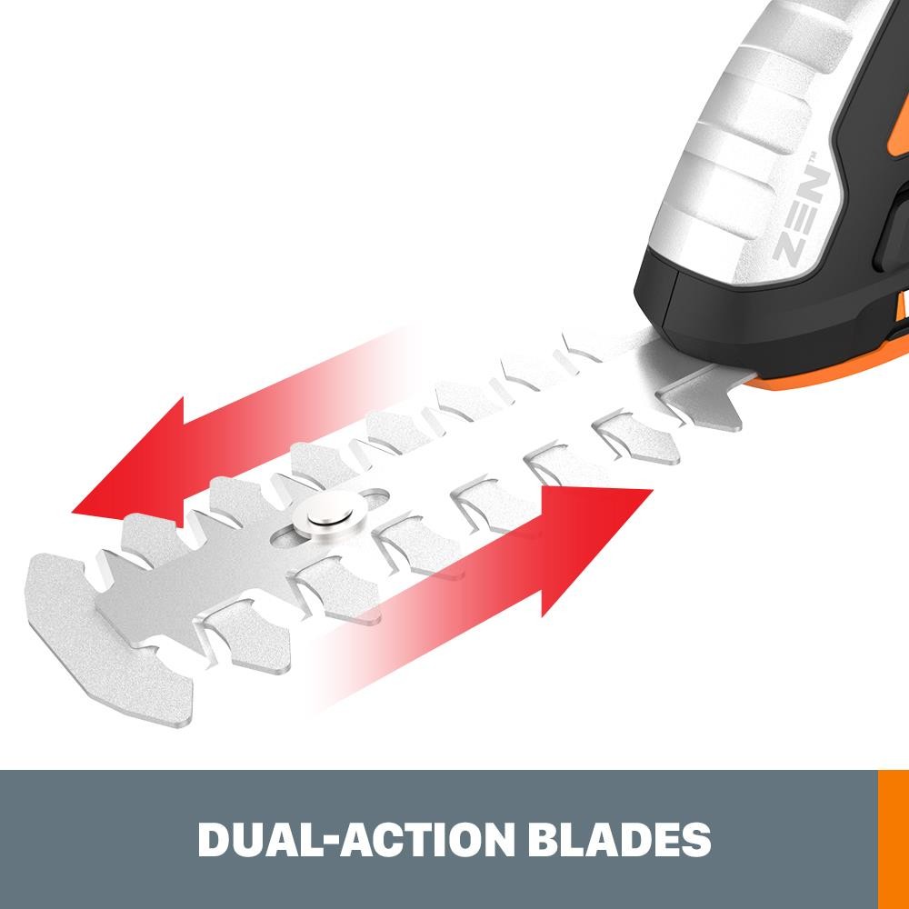 WG801.9 Worx 20V Cordless 8″ Shrubber Trimmer -Tool Only (No Battery or Charger)