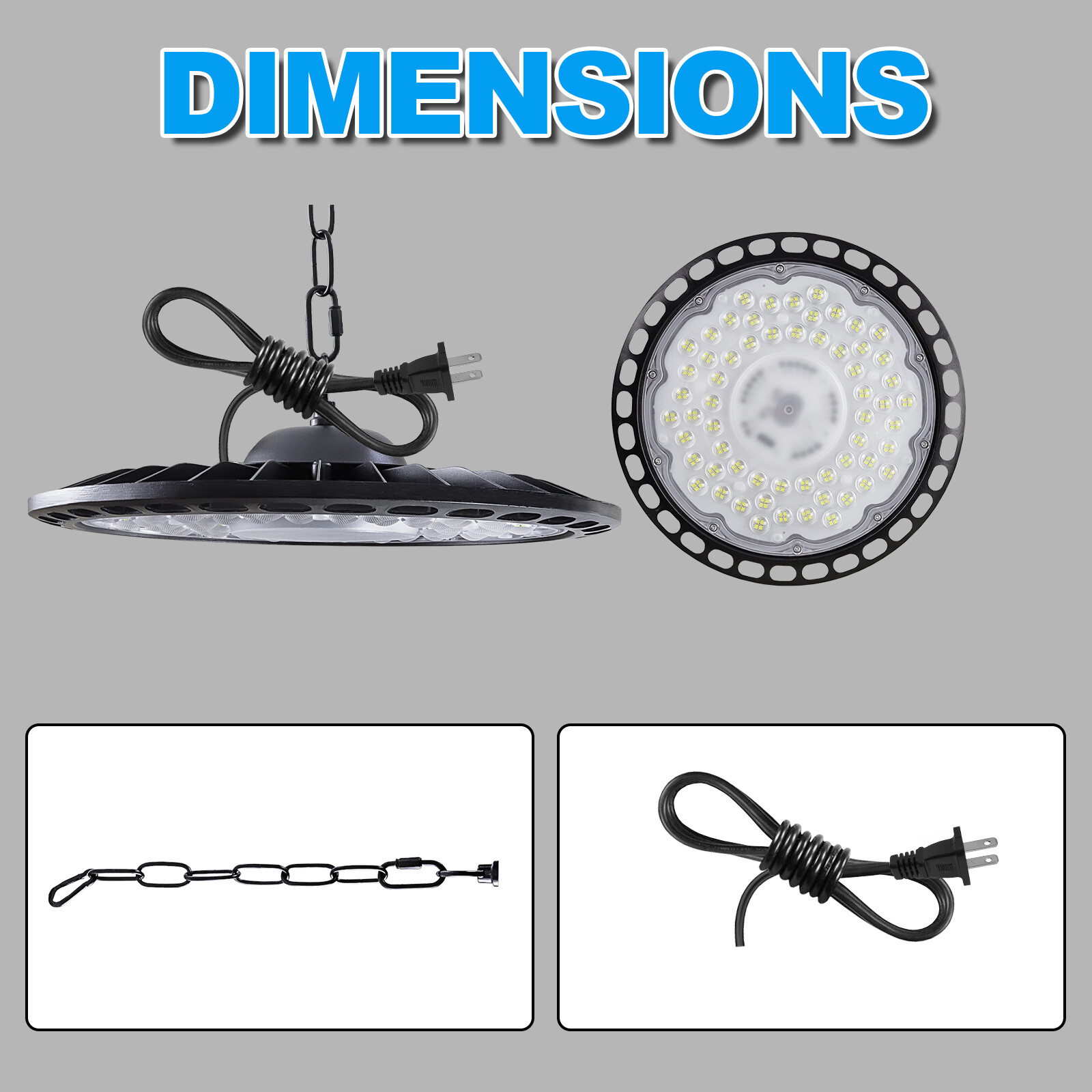 10 Pack 500W UFO Led High Bay Light Factory Warehouse Commercial Led Shop Lights