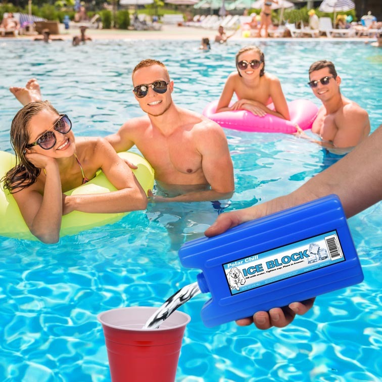 GoPong Ice Pack Flask (2 Pack) – Sneak Alcohol Anywhere!!