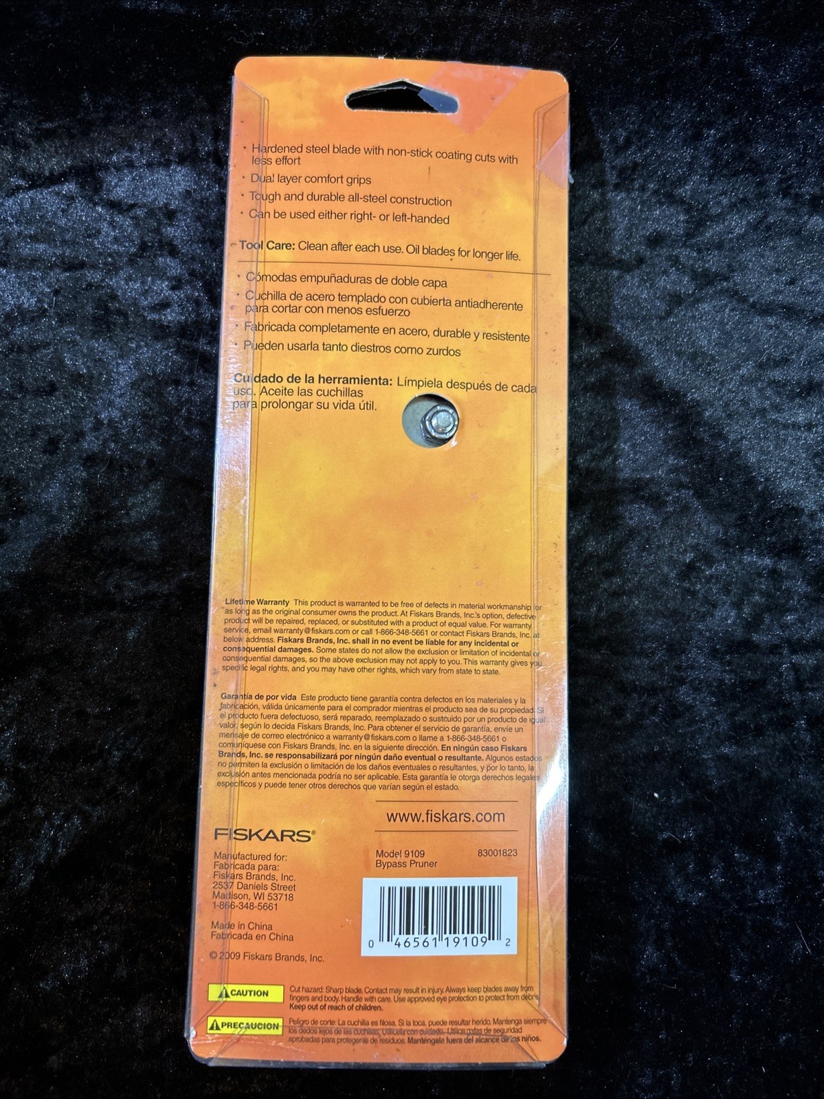 FISKARS All Steel BYPASS PRUNER Model 9109 Cutting Capacity 5/8″ NEW in Package