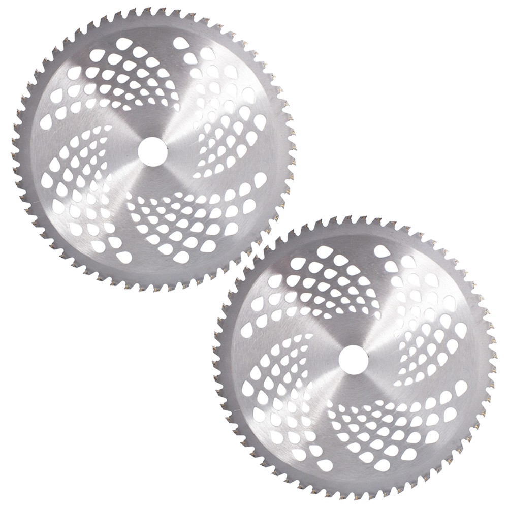 2 Pack 10Inch × 60T Fits For Carbide Tip Brush Blades Cutter Trimmer Weed Eater