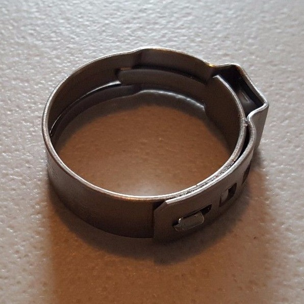 25 Pieces 1″ Stainless Steel Pex Cinch Clamps, 1 Inch Stainless Steel Ring