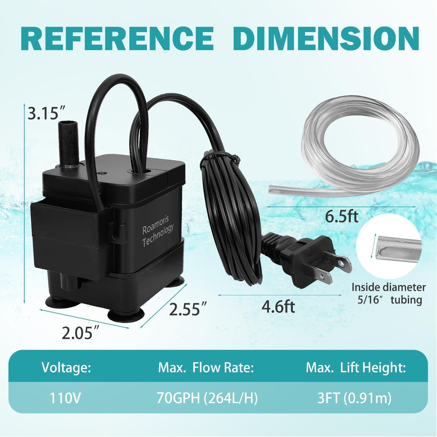 Small Pump With Level Sensor 110V Automatic Submersible Water Pump