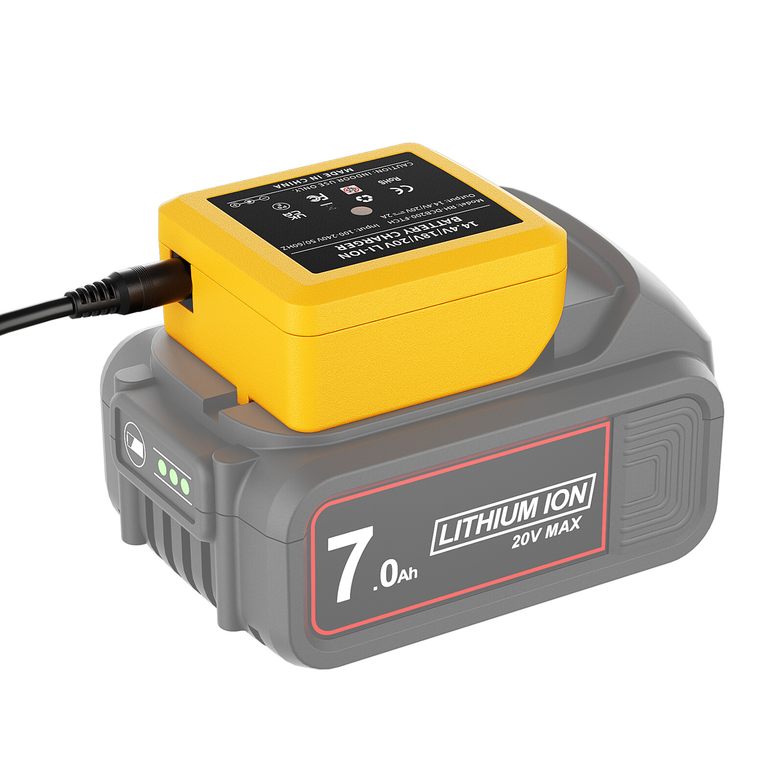 Charger For Dewalt 20V 20 Volt MAX Battery Charger DCB206 DCB204 DCB205 DCB200-2