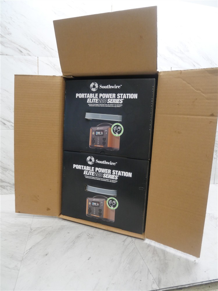 2 NEW in BOX -Southwire Elite 200 Series Portable Power Station 53250! 222W MAX!