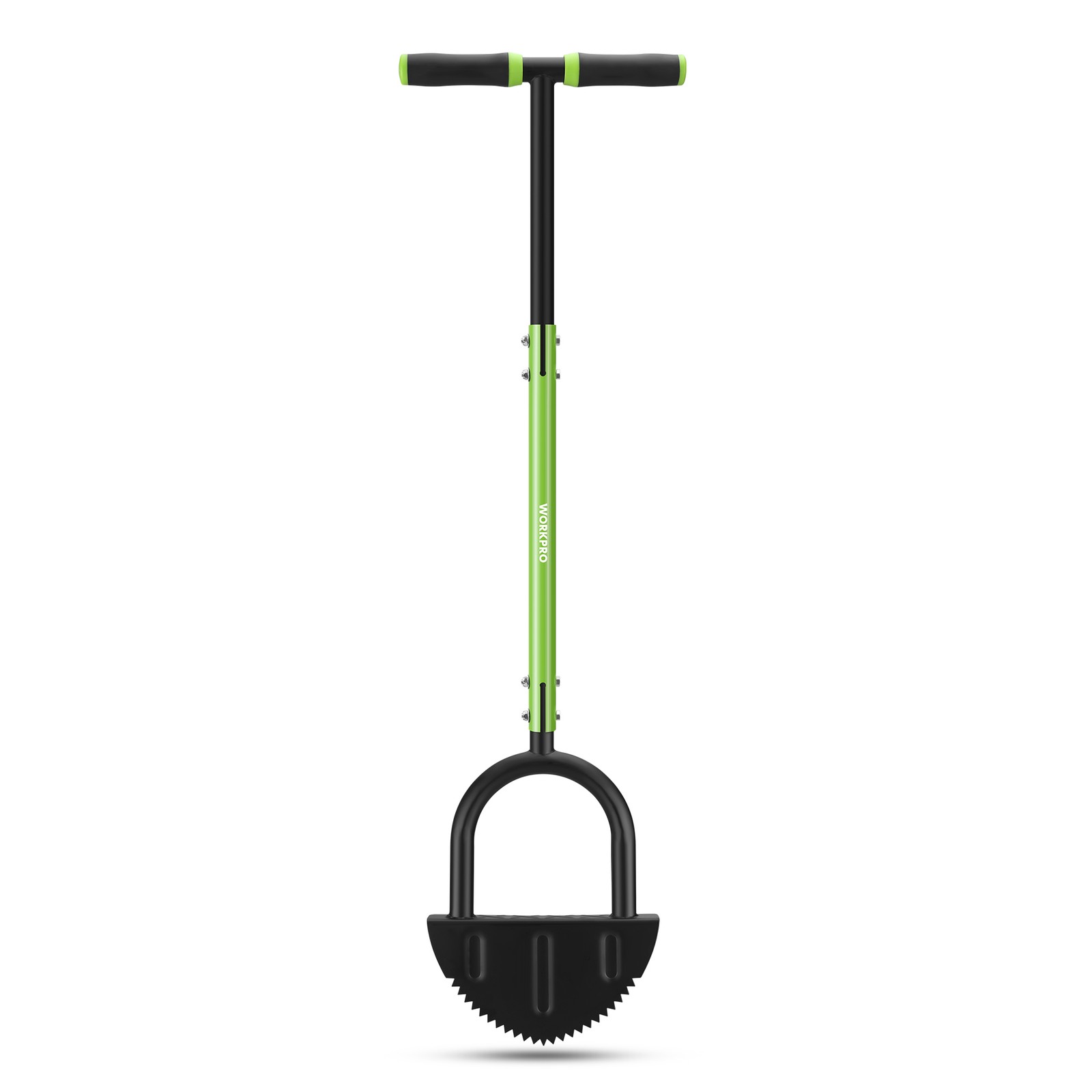 WORKPRO 40 inch Edger Lawn Tool Heavy Duty Lawn Half Moon Steel Blade Saw Tooth