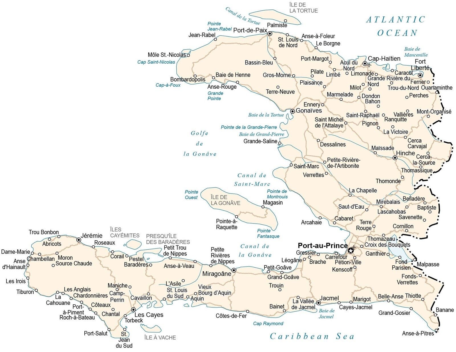 Haiti Road Map GLOSSY POSTER PICTURE PHOTO PRINT BANNER 12558