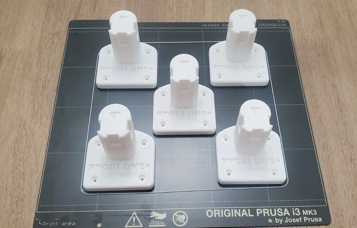 RYOBI One Tool Holder Wall Mount Organizer Tool 5 Pack 3D Printed
