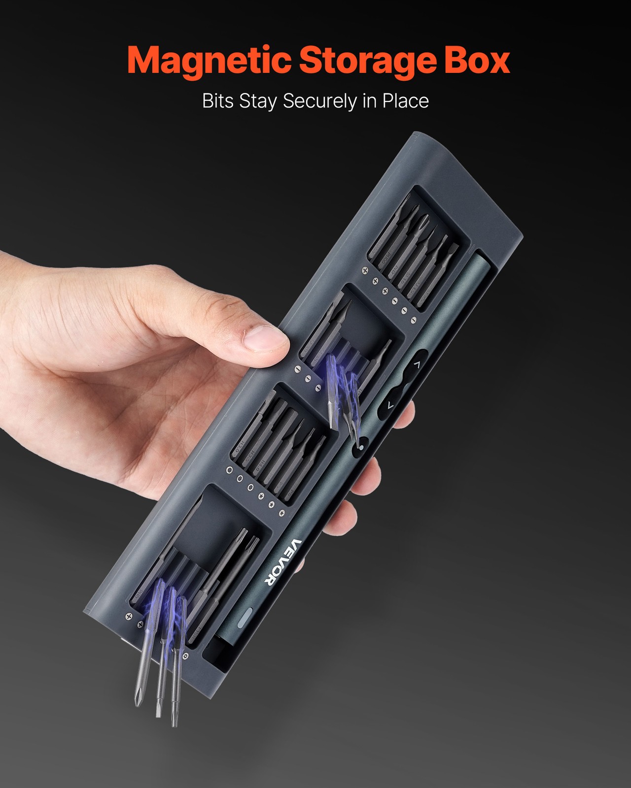 VEVOR Electric Precision Screwdriver Set Mini Electric Screwdriver with 48 Bits