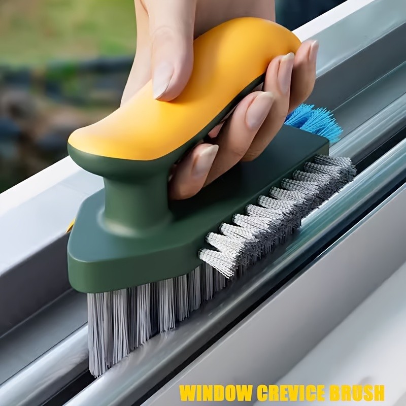 3-in-1 Crevice Cleaning Brush for Bathroom Tile Grout Floor Toilet Corners