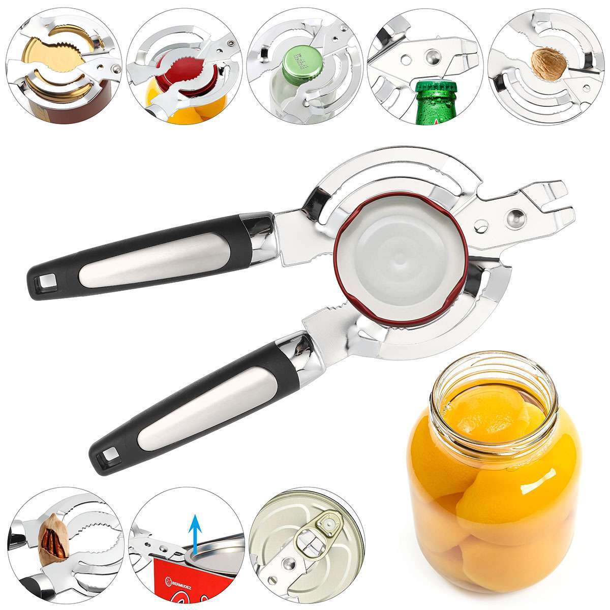 Stainless Steel Heavy Duty Bottle and Jar Opener Jar Opener for Seniors New