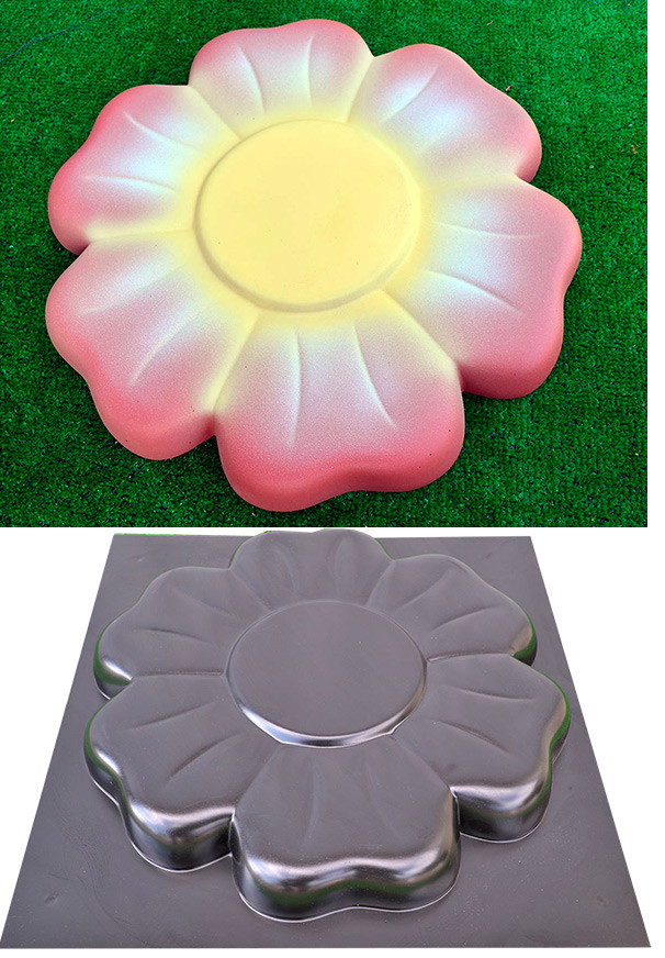 Concrete Mold DECORATIVE Stepping Stone Mold ABS plastic garden path decor