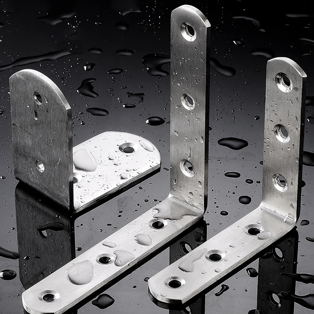 Stainless Steel Corner Brace Joint Angle Brackets Bent L Brackets multifunctio