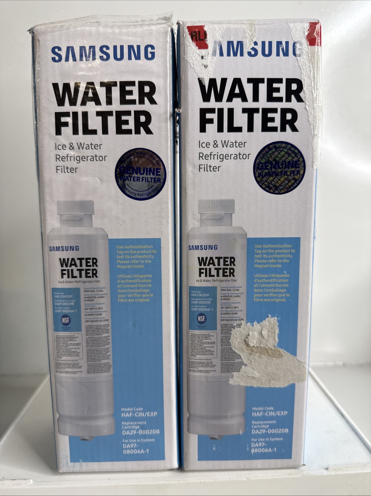 SAMSUNG Genuine Filter for Refrigerator Water and Ice, HAF-CIN/EXP – 2 Pack