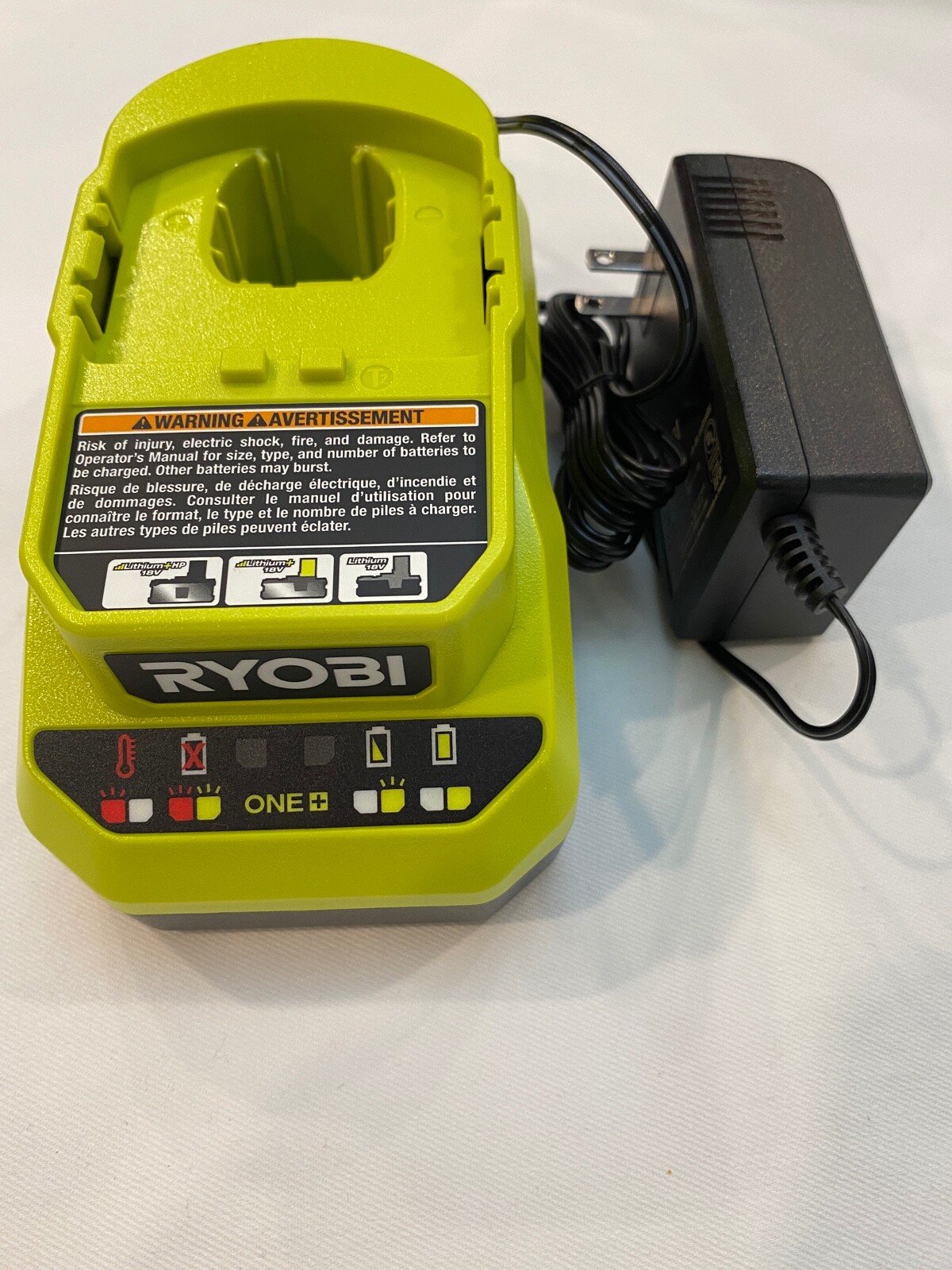 New Ryobi One + 18 Volt 18V PCG002 Lithium Ion Battery Charger Li-ion
