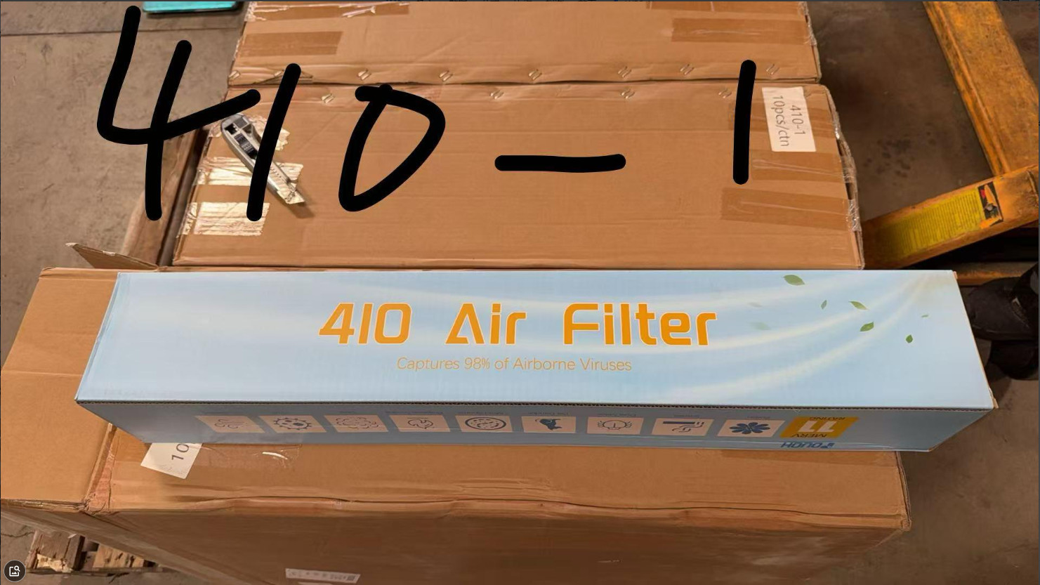 1-4 Pack 410 Replacement Air Filter MERV 11 16x25x4 Whole House HVAC AirPurifier