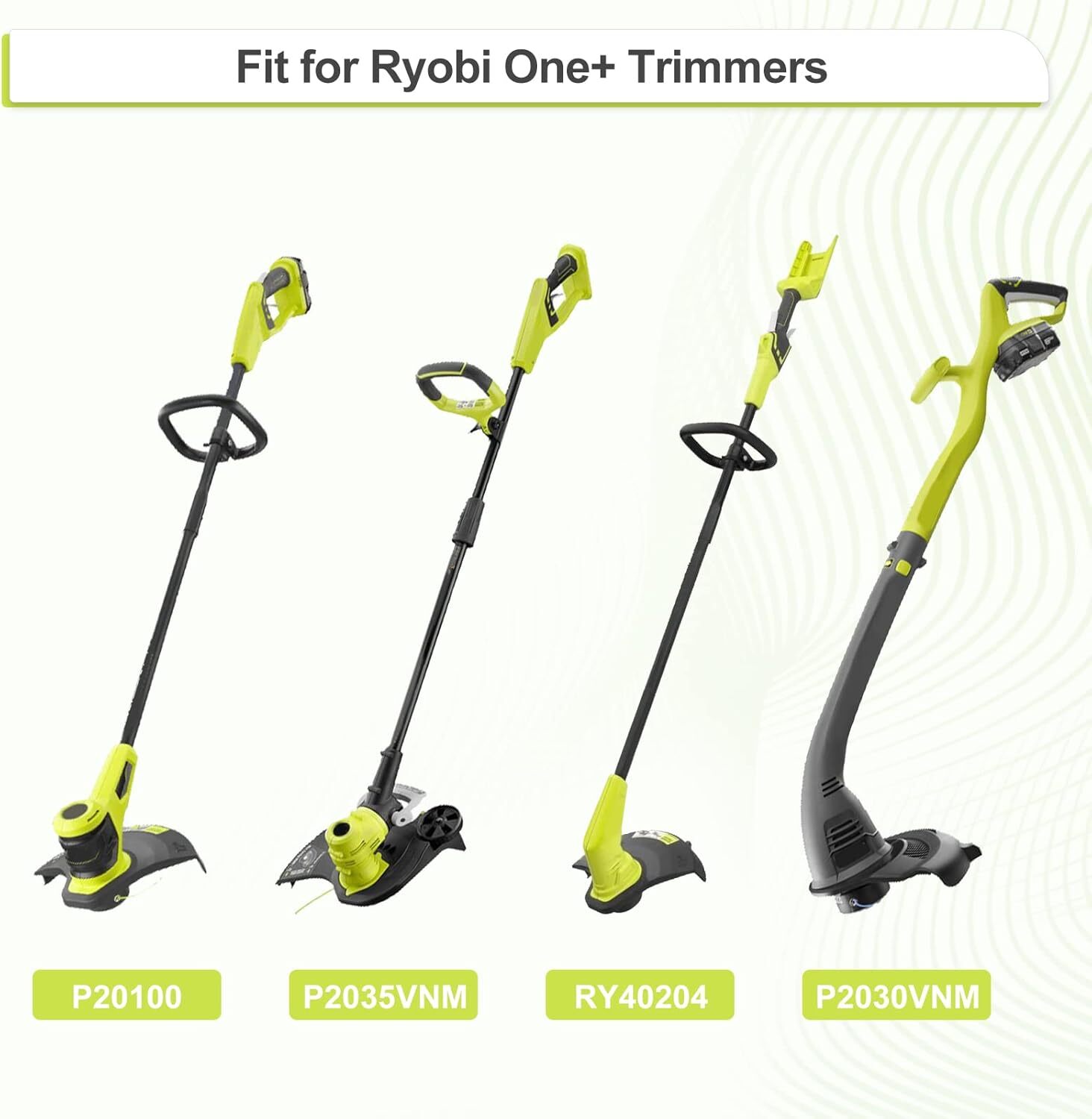 6Pack For Ryobi Twisted Trimmer Line Spool For Ryobi AC80RL3 0.08″ 18V 24V 40V