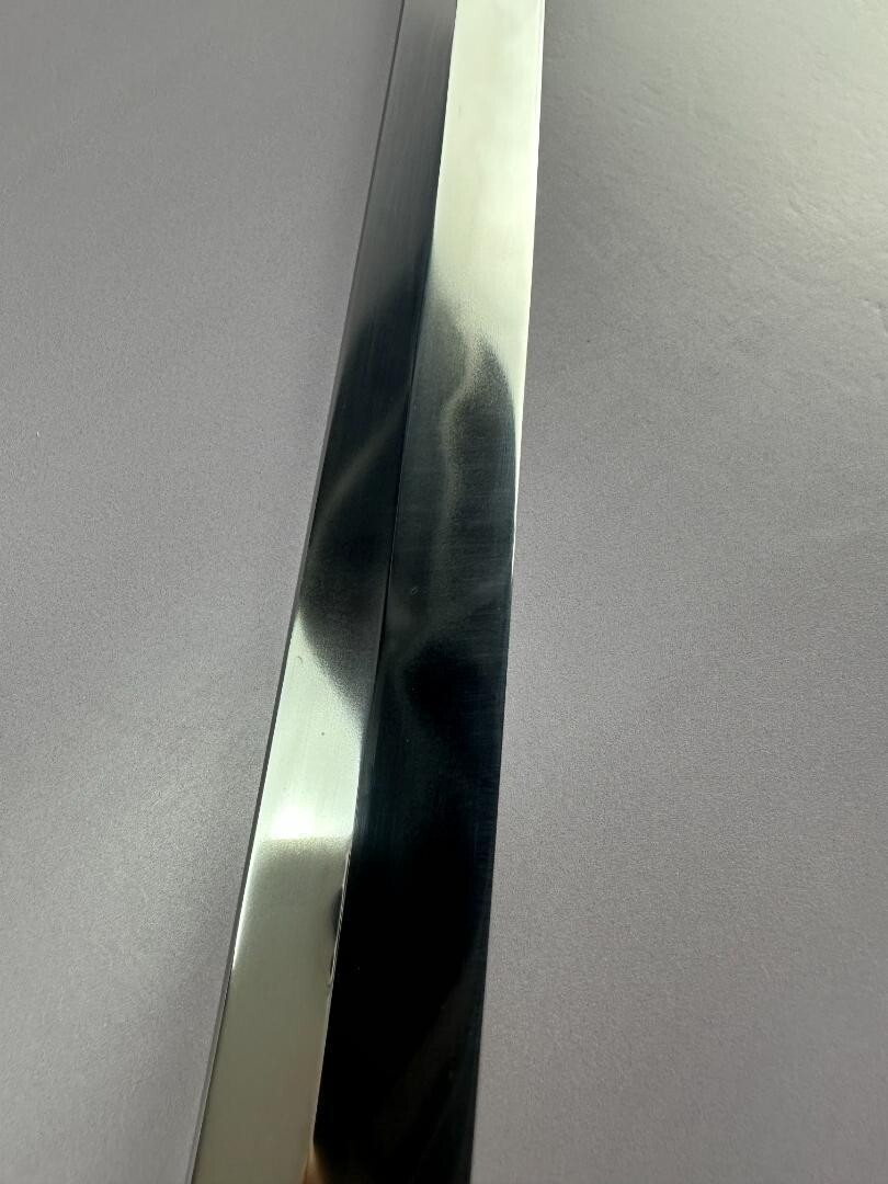 Japanese Maguro Tuna Knife 900mm / 35 in Tamahagane Blue White Steel + Saya
