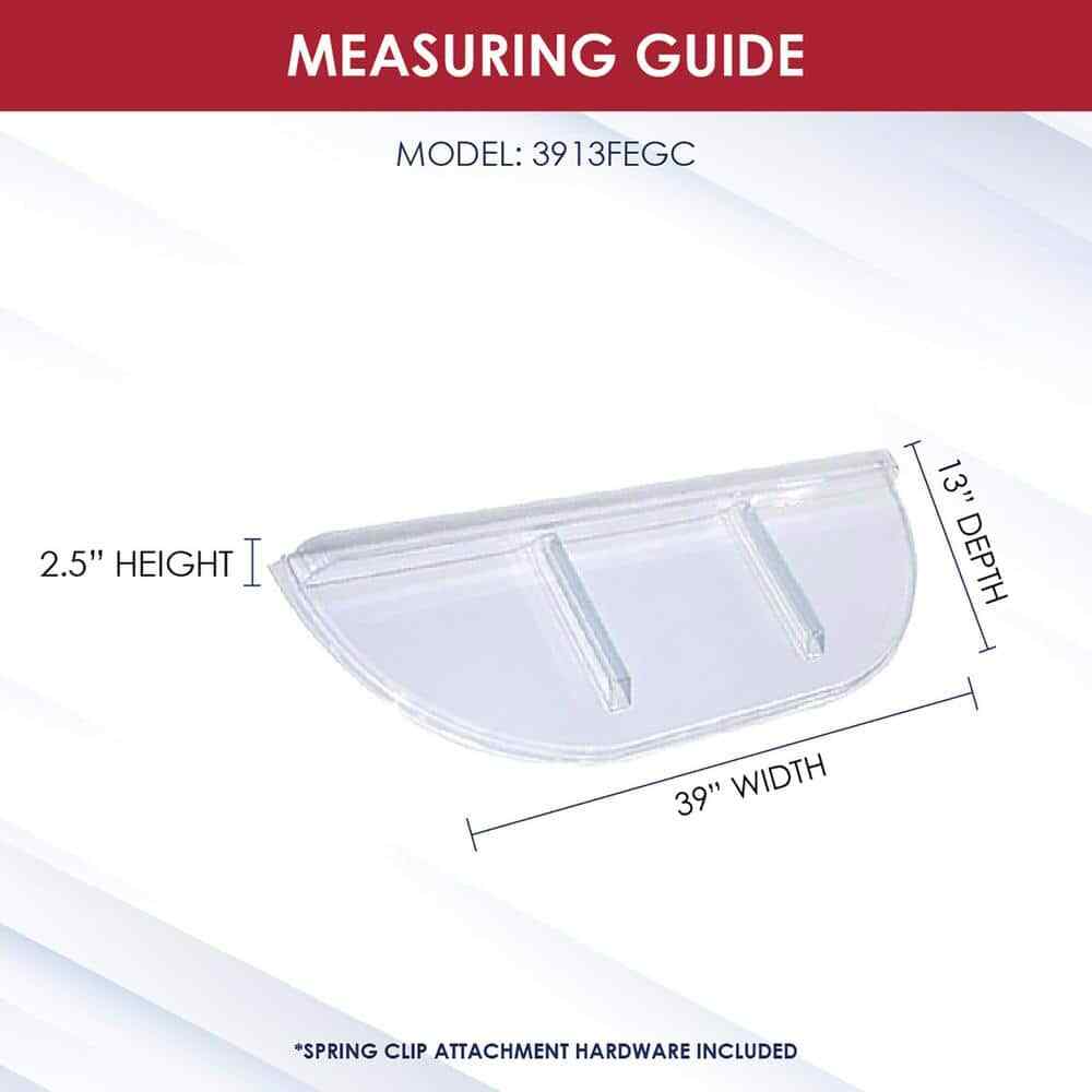 Straight Flat Window Well Cover 39 In. W X 13 In. D X 2-1/2 In. H Economy