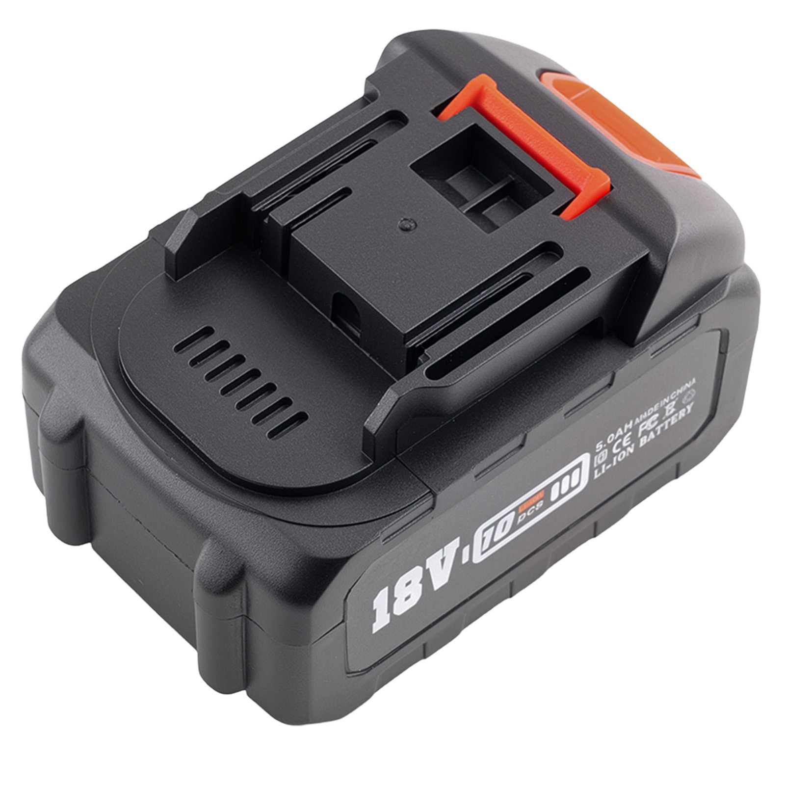 18v-21v 5.0 Ah Lithium Battery With Charger Adapter Led Indicator For Power Tool