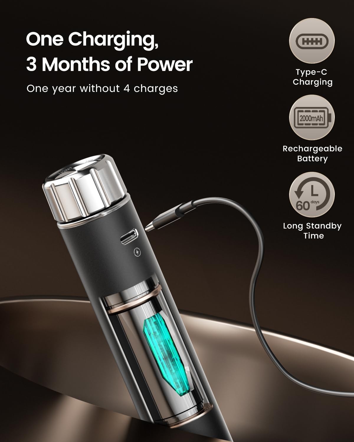 Rechargeable Milk Frother with Stepless Speed Control, LunaFro Max Handheld E…