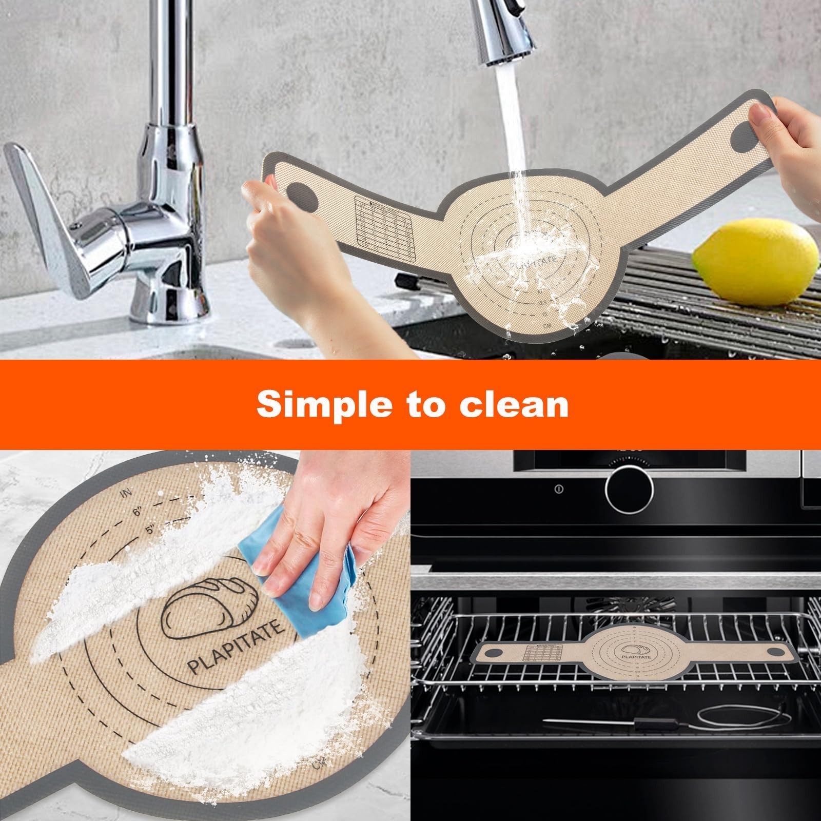 Silicone Bread Sling Dutch Oven Liner, Non-Stick & Easy Clean Reusable Oval a…