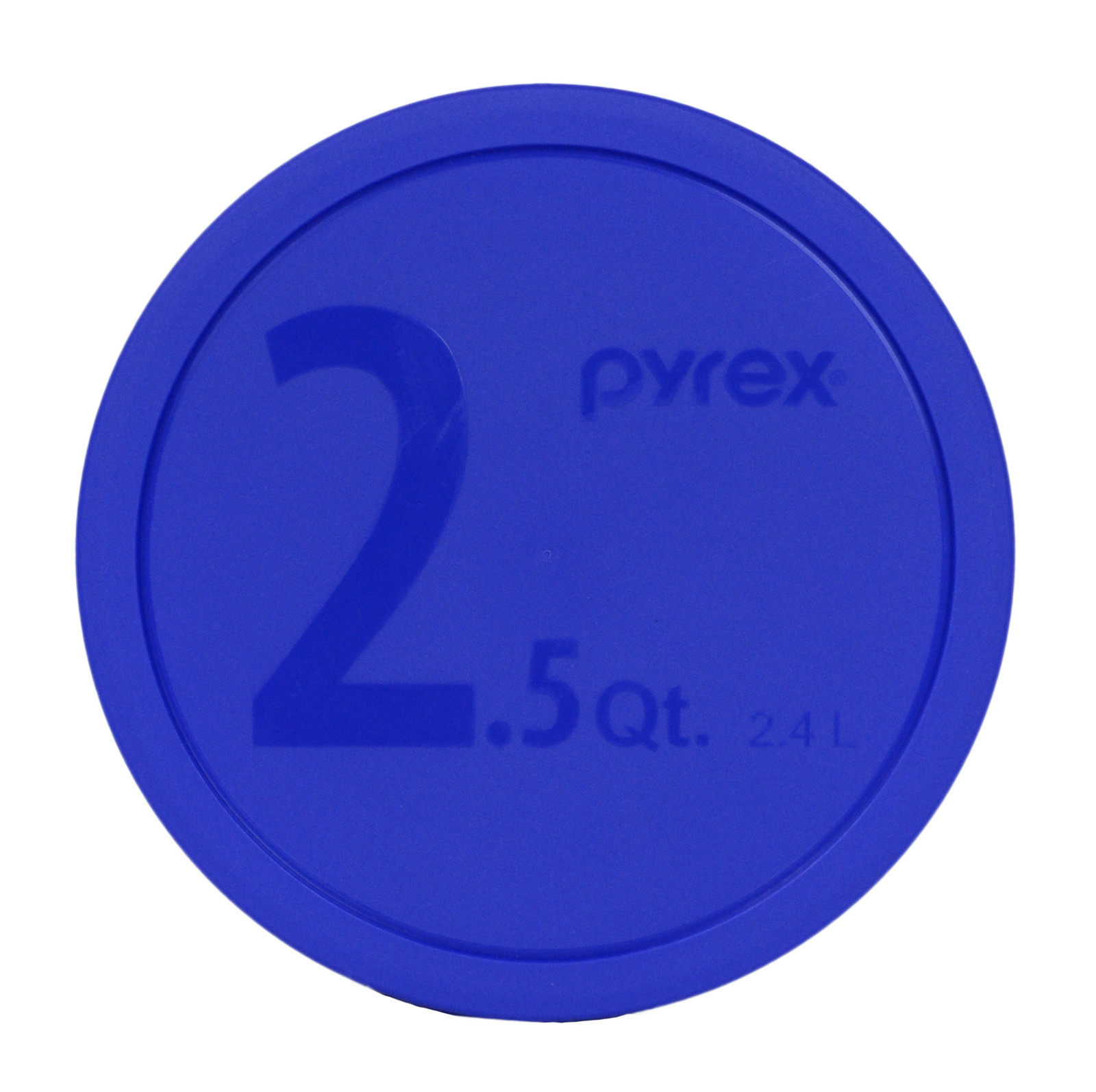 Pyrex 325-PC 2.5Qt 2.4L 10in Round Blue Storage Lid Cover for Mixing Bowl