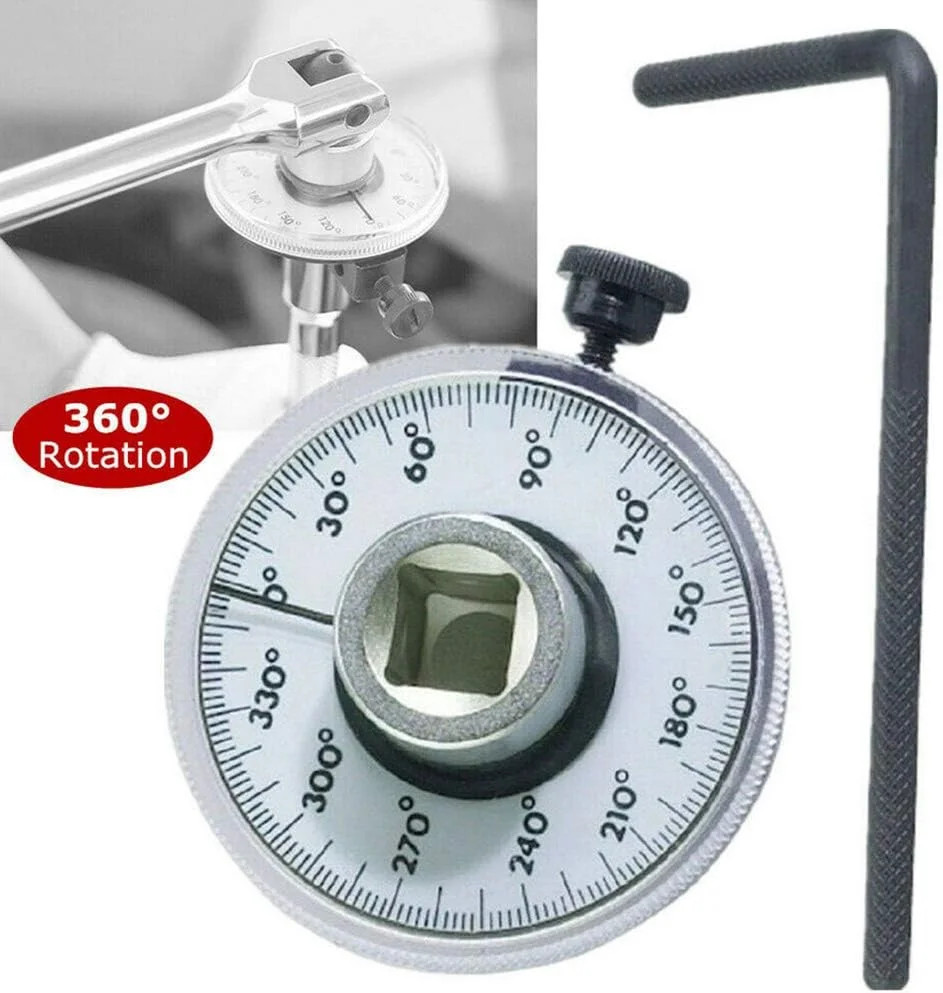 Easy-To-Read 1/2 Inch Torque Wrench Set with Adjustable Angle Features