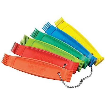 Yellow Jacket 61158 Fin Comb Set, Double Head, 8 To 20 Fins Per Inch. Nylon, 6