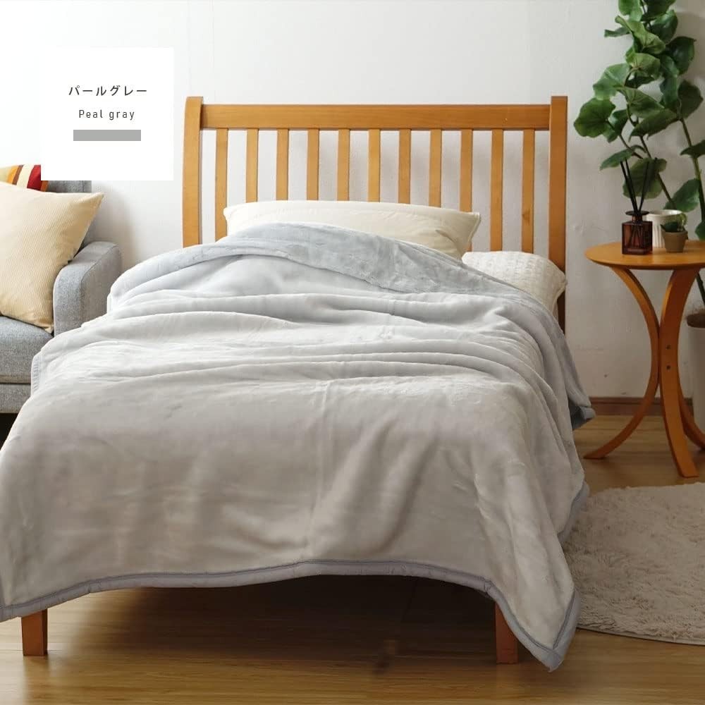 Romance Kosugi Double-Layered Acrylic Blanket Single 140x200cm Pearl Gray 2.6kg