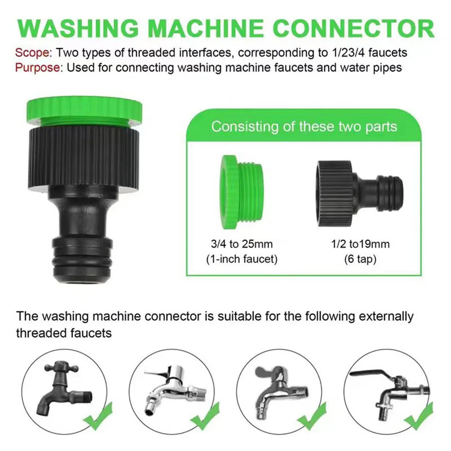 Expandable Garden Hose with Spray Nozzle Flexible Magic Hose Fast Ship USA