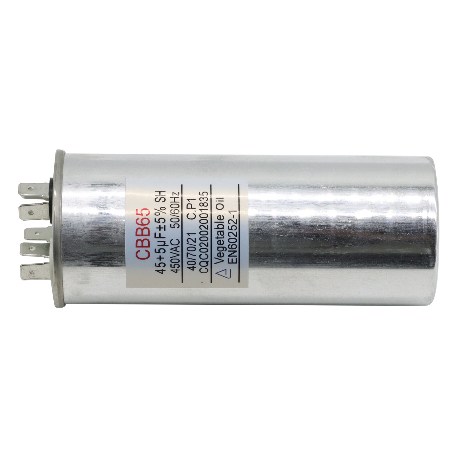45+5uF 45+5MFD 370-450 V AC High Quality Motor Dual Run Capacitor CBB65 -20 Pack