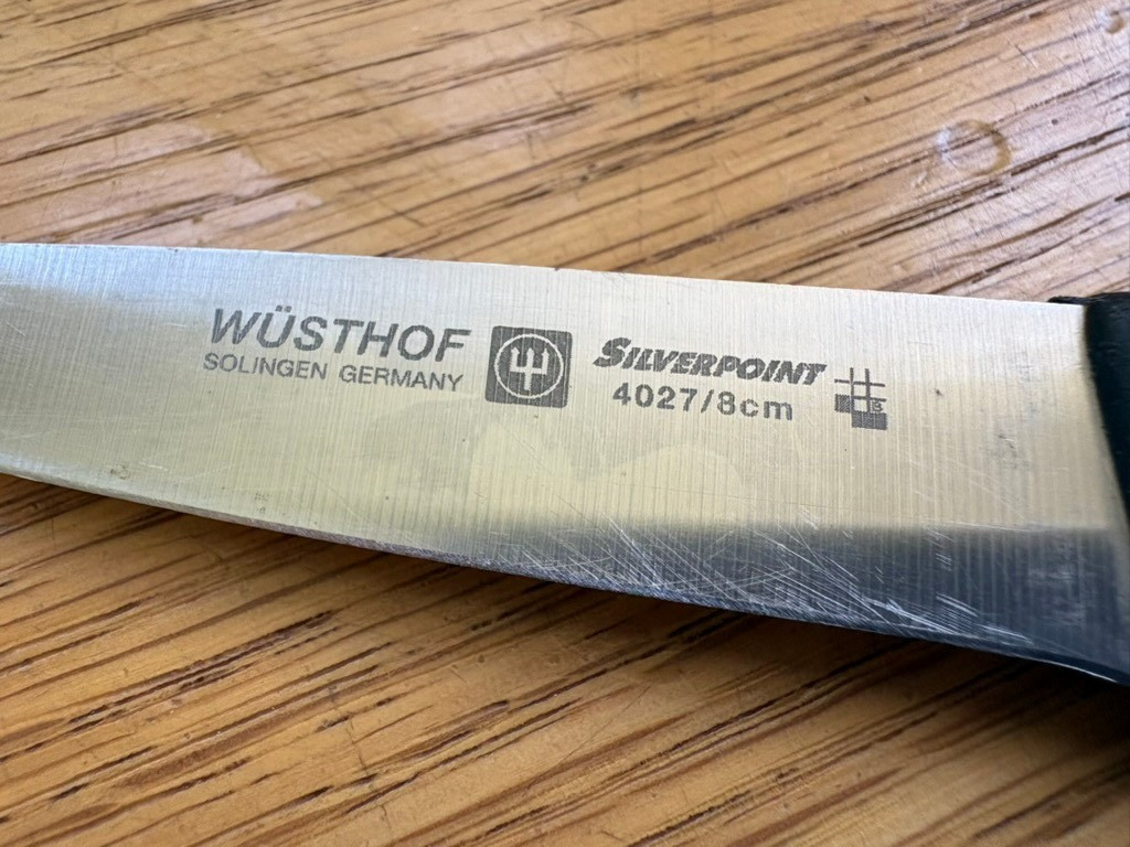 Wusthof Silverpoint Solingen Germany 4027 / 8cm Kitchen Paring Knife 3″ Blade