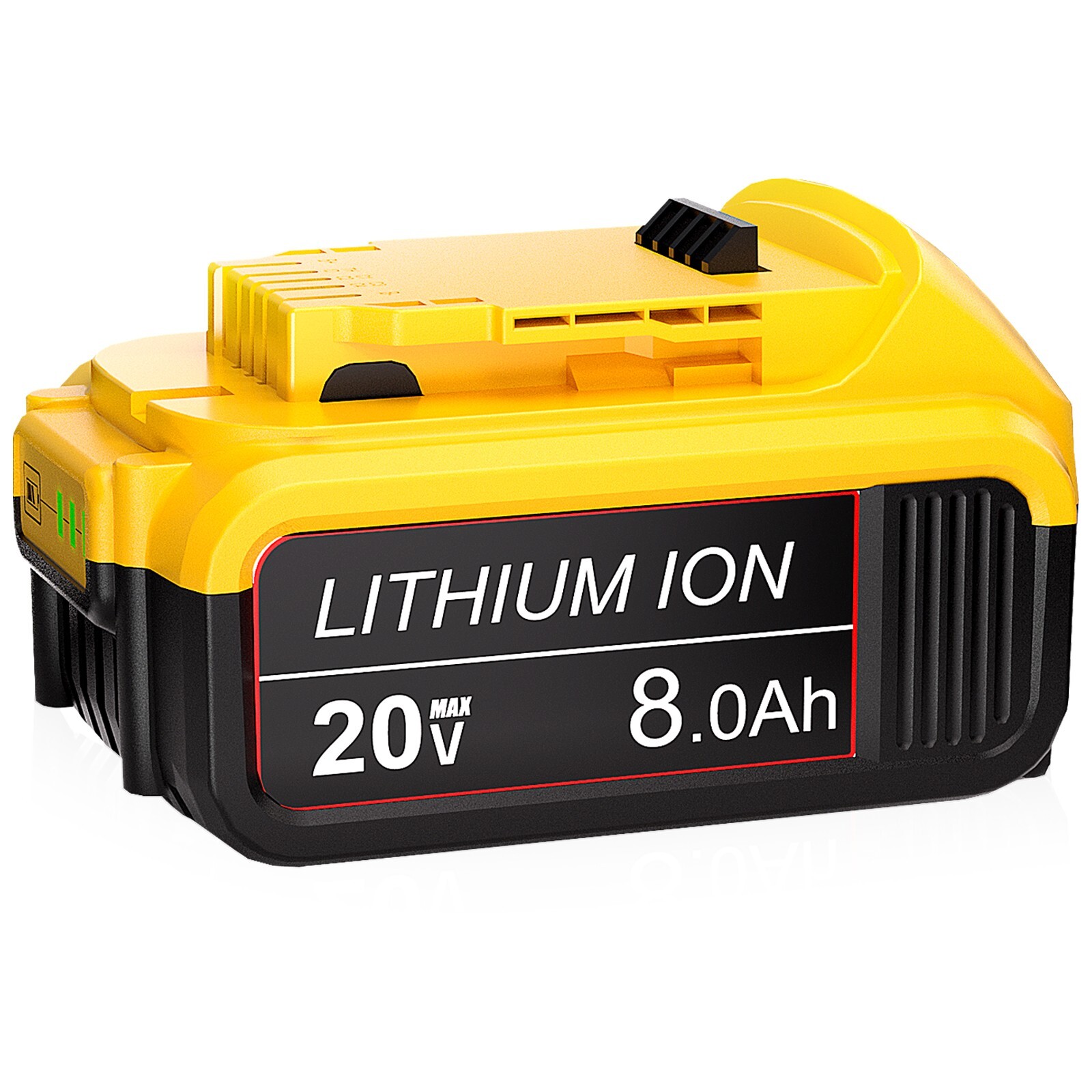 2Pack 20V 8.0AH Lithium Ion Battery For DeWalt 20 Volt Max XR DCB206-2 DCB205-2