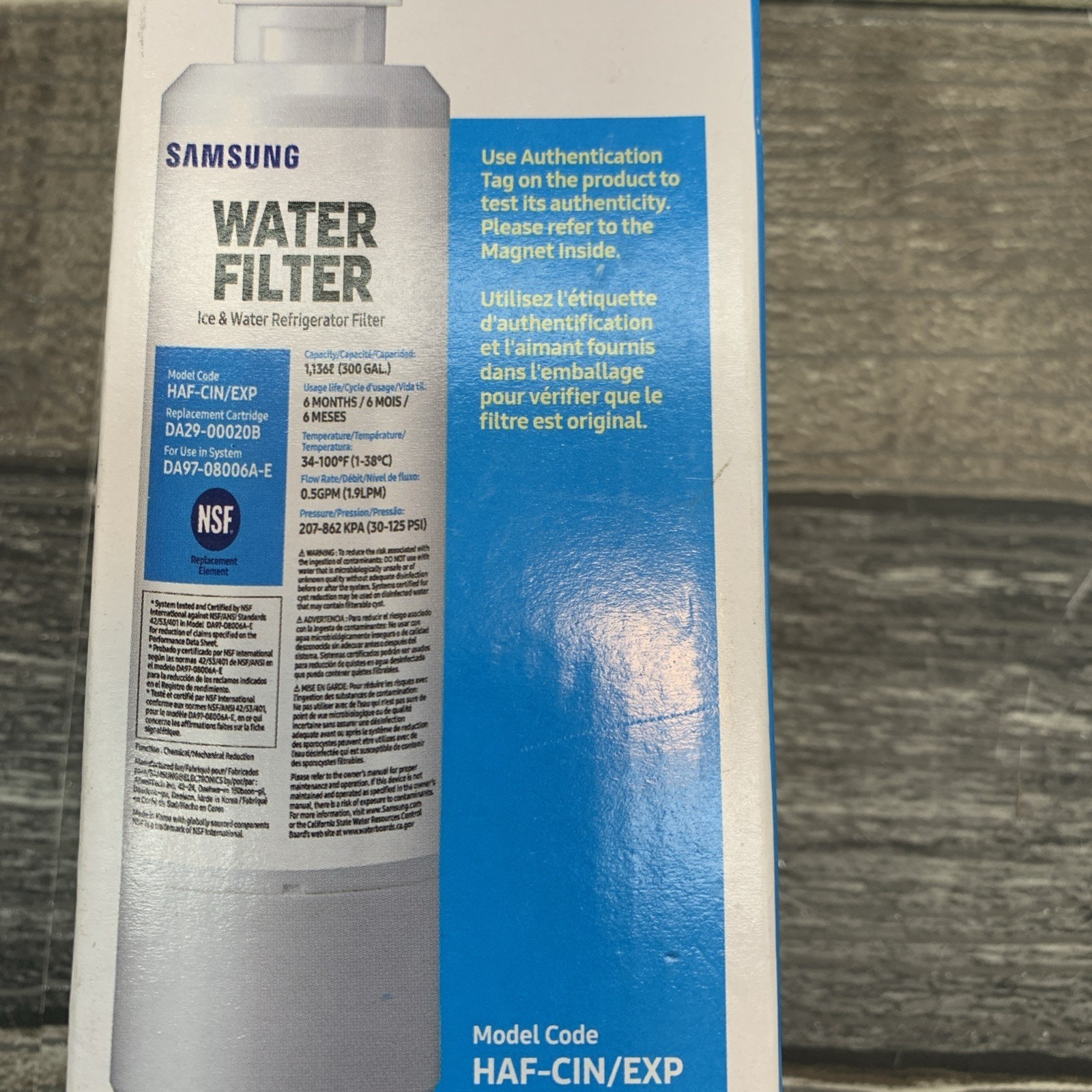 Samsung DA2900020B2 filter For Refrigerator {G6A}