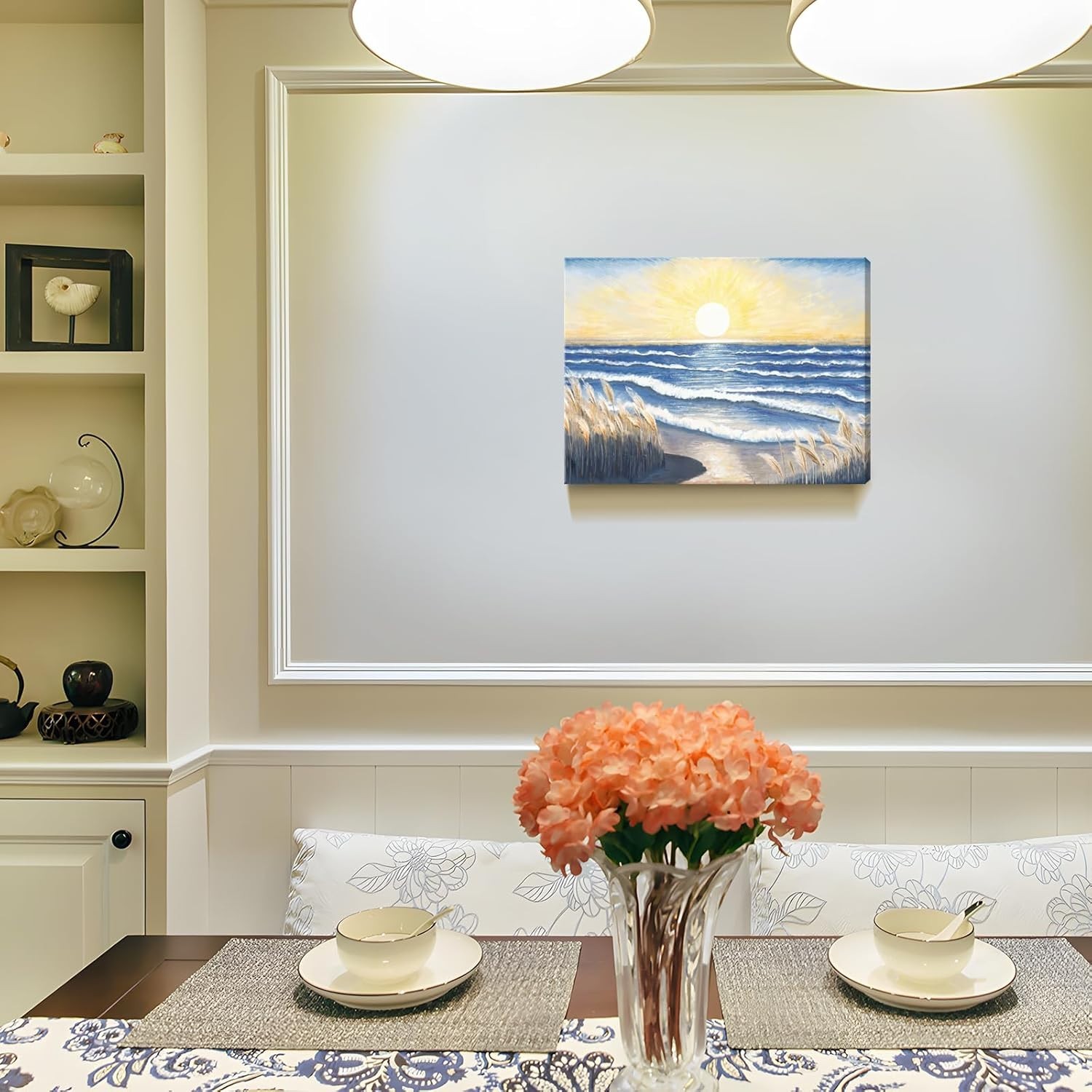 Stunning 12×16 Ocean Sunset Art Print – Waterproof Canvas for Any Room