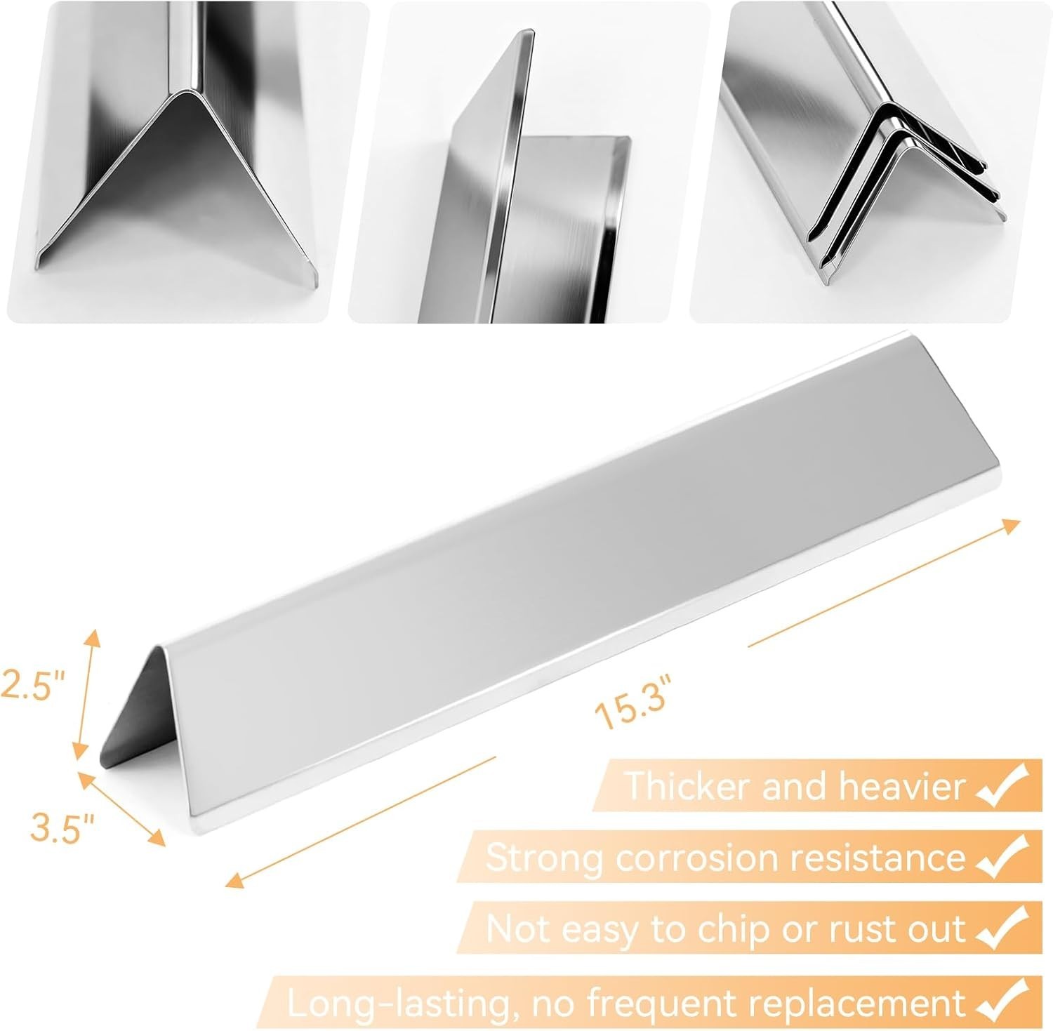 7635 15.3″ Flavorizer Bars for Weber Spirit I & II E210, E220, S210, S220 Grills