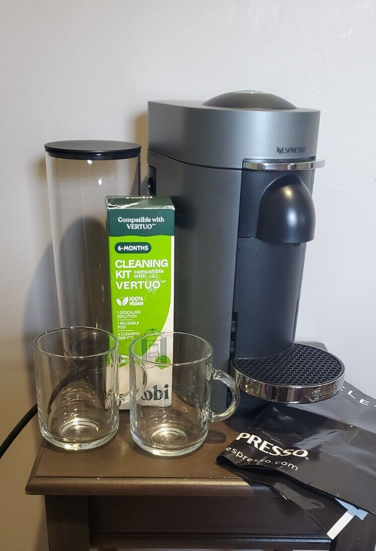 Nespresso Vertuo Plus: Deluxe Version with 2 Nespresso Glass Mugs