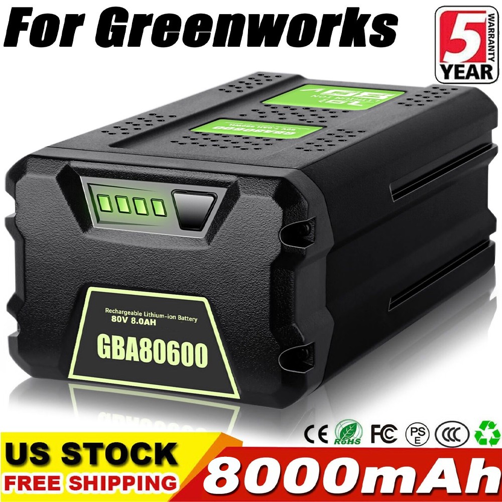 FOR Greenworks 80V Lithium Ion 8.0Ah Rechargeable Li-ion Battery BAB727 GBA80200