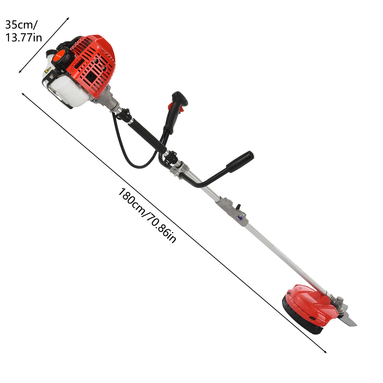 52CC 2-Stroke Gas String Trimmer & Brush Cutter Straight Shaft Weed Eater Multi
