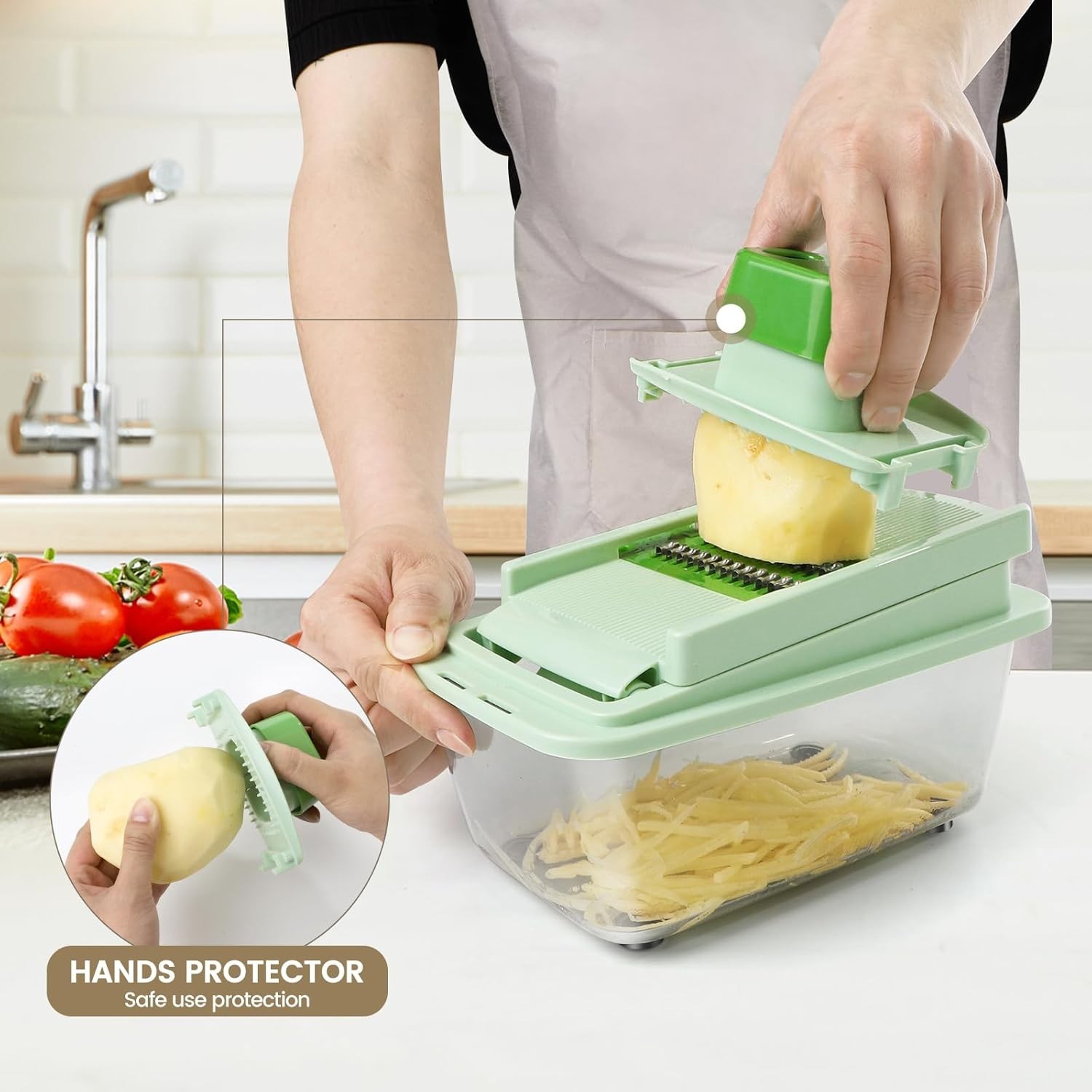 User-Friendly Onion Chopper with 8 Blades – Ideal for Healthy Cooking & Salads
