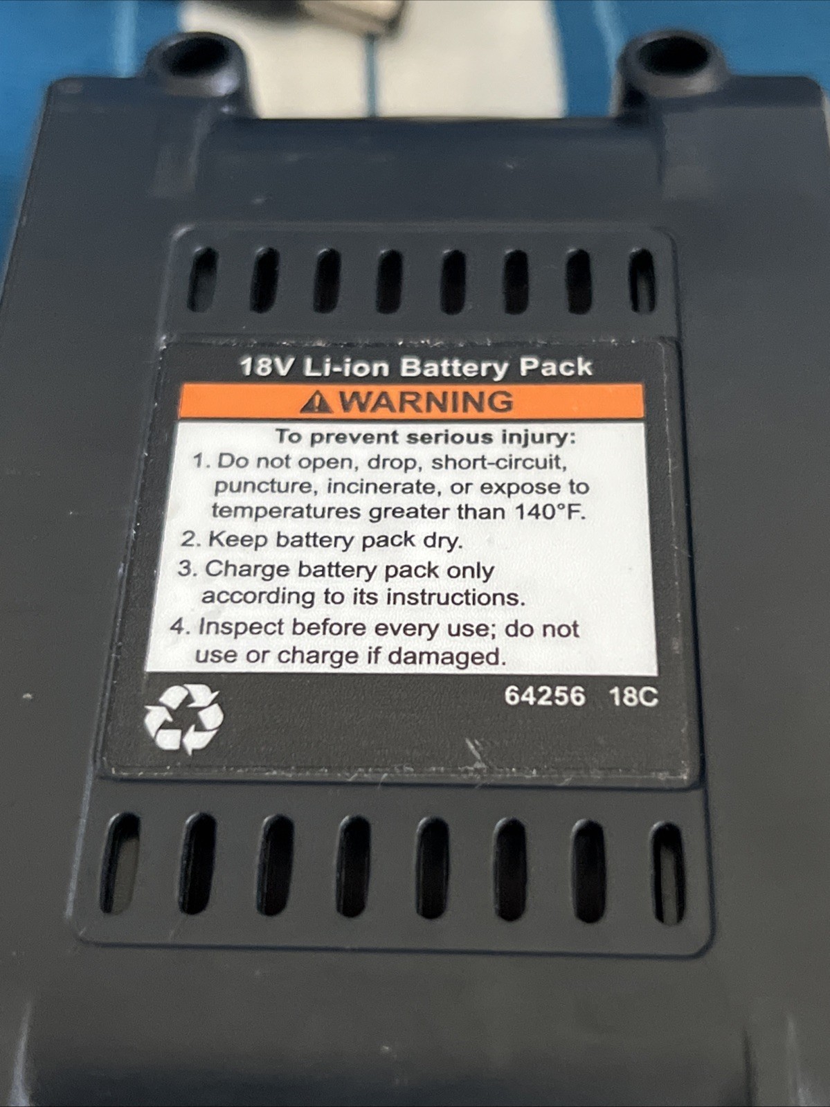 Warrior 18V Lithium Battery Pack 1.3 Ah With LED Status Indicator AND Charger