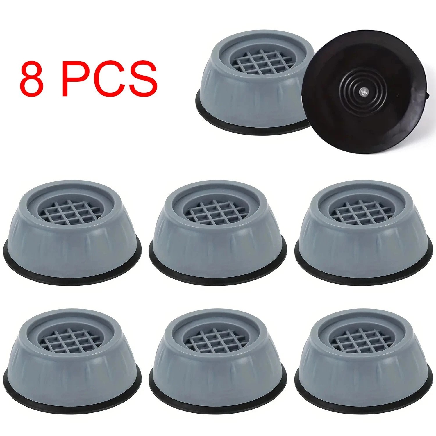 8Pcs Anti Vibration Washing Machine Support Anti-Slip Rubber Feet Base Pads Mat