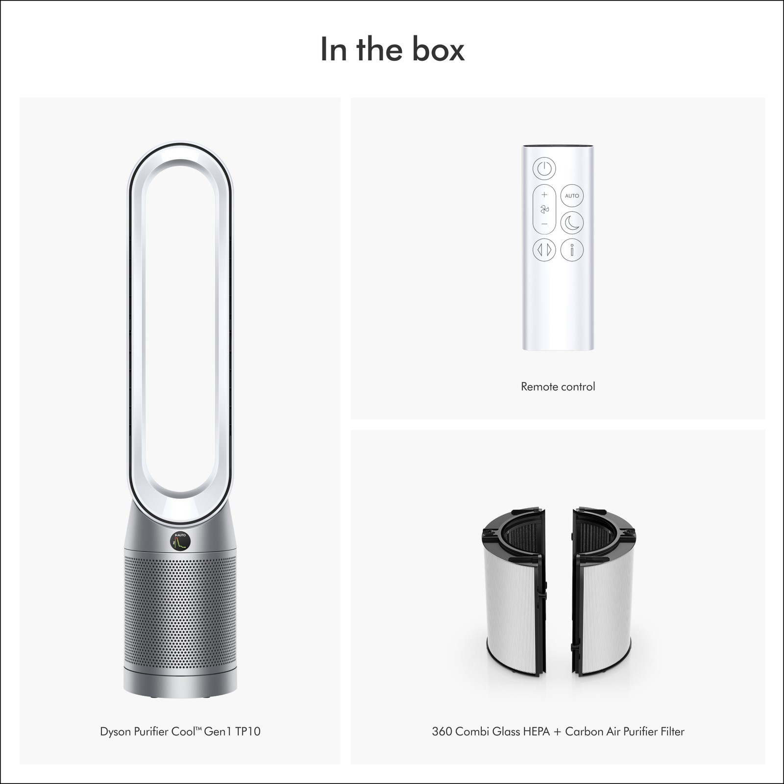 Dyson Purifier Cool Gen1 TP10 purifying fan | White/Silver | Refurbished